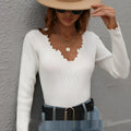 Women's loose solid colour viscose knitwear sweater, slim fit pullover with patchwork design, available in multiple colours