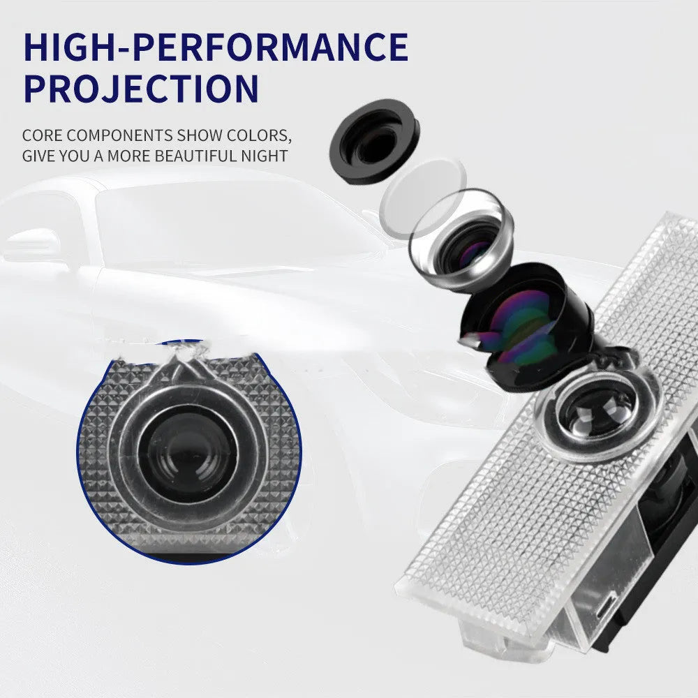 Dodge Challenger SRT LED door laser projection light with PC aluminium housing white 5W
