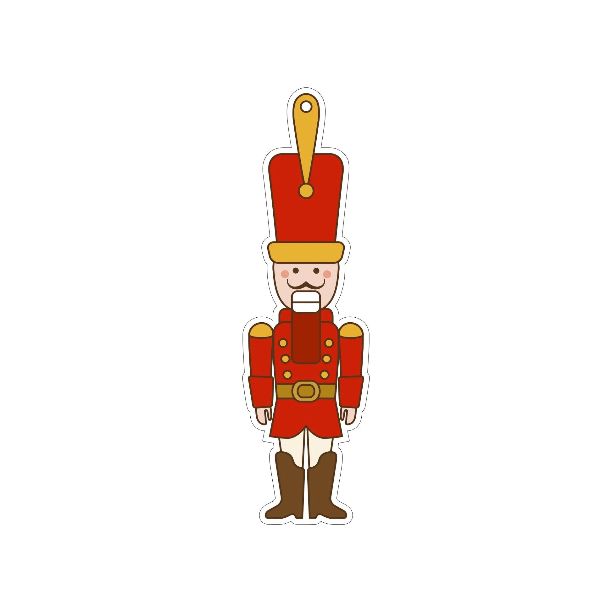 A charming acrylic car-shaped ornament with vibrant colors and a reflective finish, perfect for Christmas decor.