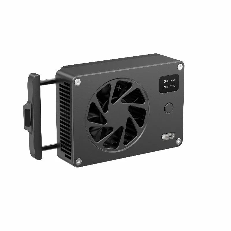 Black aluminium smart cooling radiator fan for PC with temperature control
