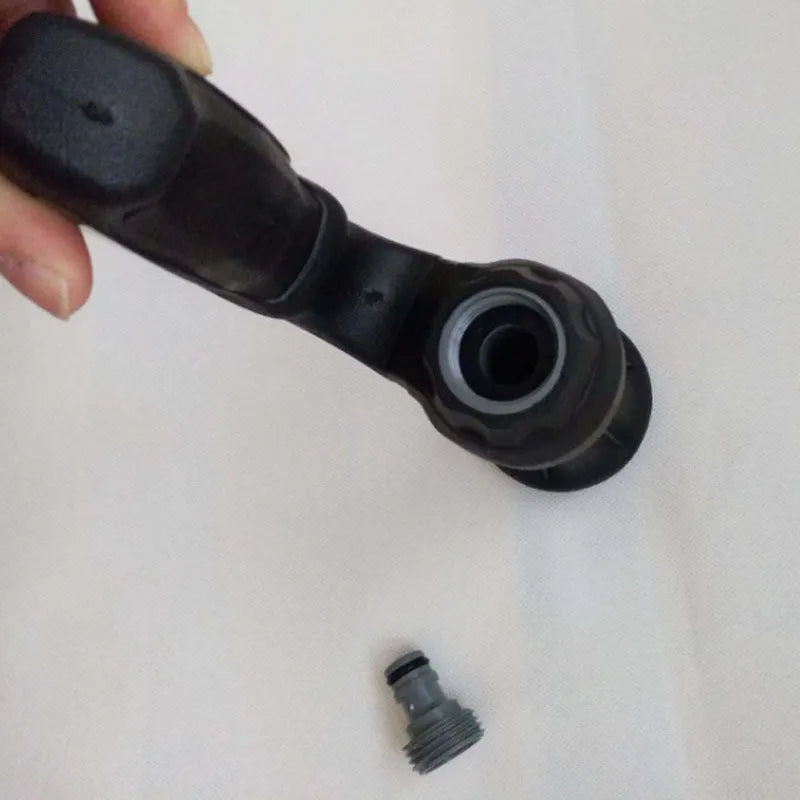 Mighty Power Hose Blaster Nozzle black with ergonomic handle and five spray settings, 23 cm length
