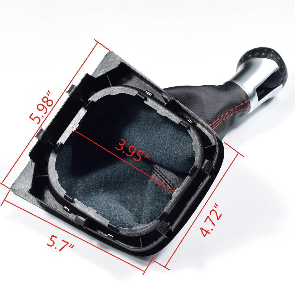 High-quality leather gear lever handball and dust boot replacement set for Volkswagen Golf manual models.