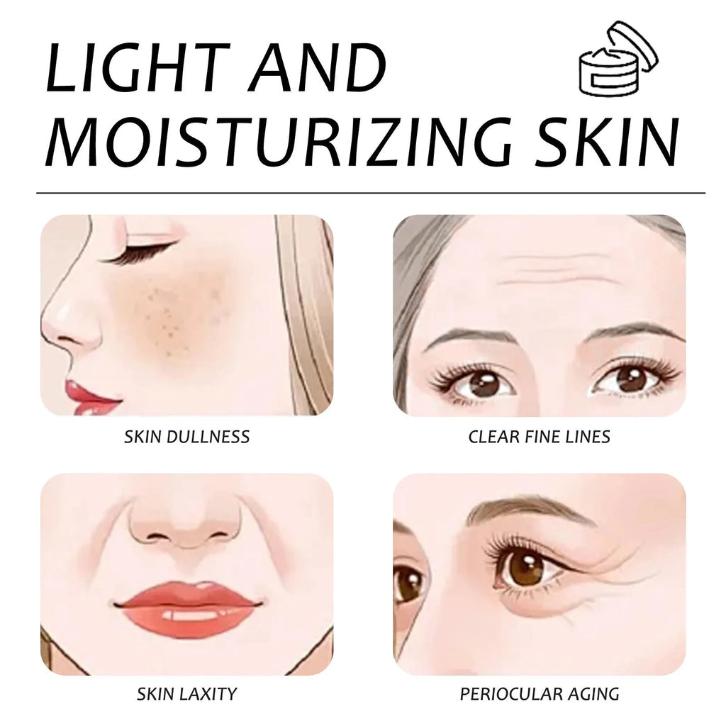 30g anti-wrinkle moisturising skincare cream jar with tallow, honey, vitamin E, and glycerin on white background
