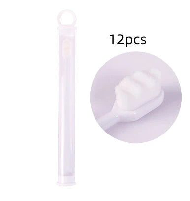 Ultra-fine nylon toothbrush with super soft 2.3cm bristles for sensitive gums