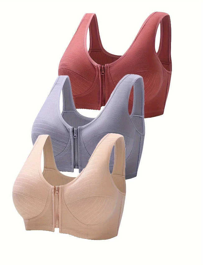 Ladies Plus Size Underwired Bra in Cotton, available in multiple colors and sizes