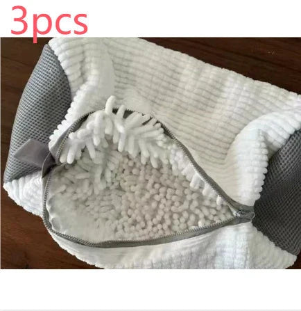 Shoe Cleaner Washing Machine Bag with Chenille Fibers for Gentle, Effective Shoe Cleaning