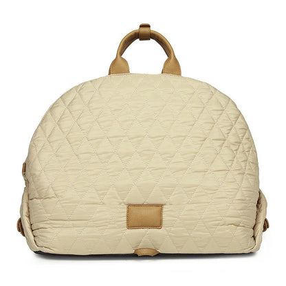 Outdoor Cat Handbag in various colours, showing spacious interior and durable nylon construction.