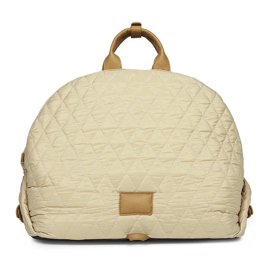 Outdoor Cat Handbag in various colours, showing spacious interior and durable nylon construction.