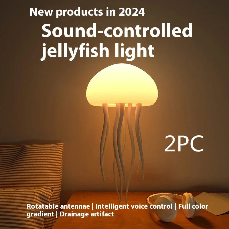 Jellyfish Mood Lamp with Mesmerizing Color-Changing Lights and Swaying Tentacles