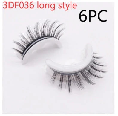 Captivating 3D layered mink-like false eyelashes for bold, voluminous eye makeup looks