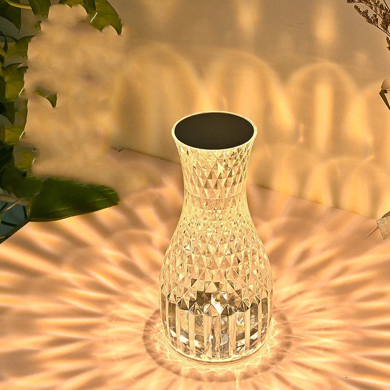 Vase Shape Atmosphere Crystal Lamp with remote control and USB charging