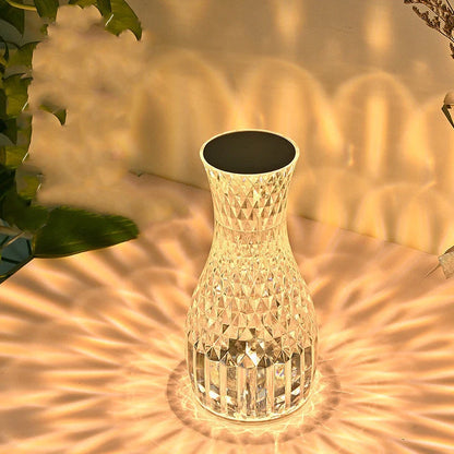 Vase Shape Atmosphere Crystal Lamp with remote control and USB charging