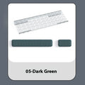 Double sided keyboard and mouse pad with memory foam wrist support on anti-slip resin base