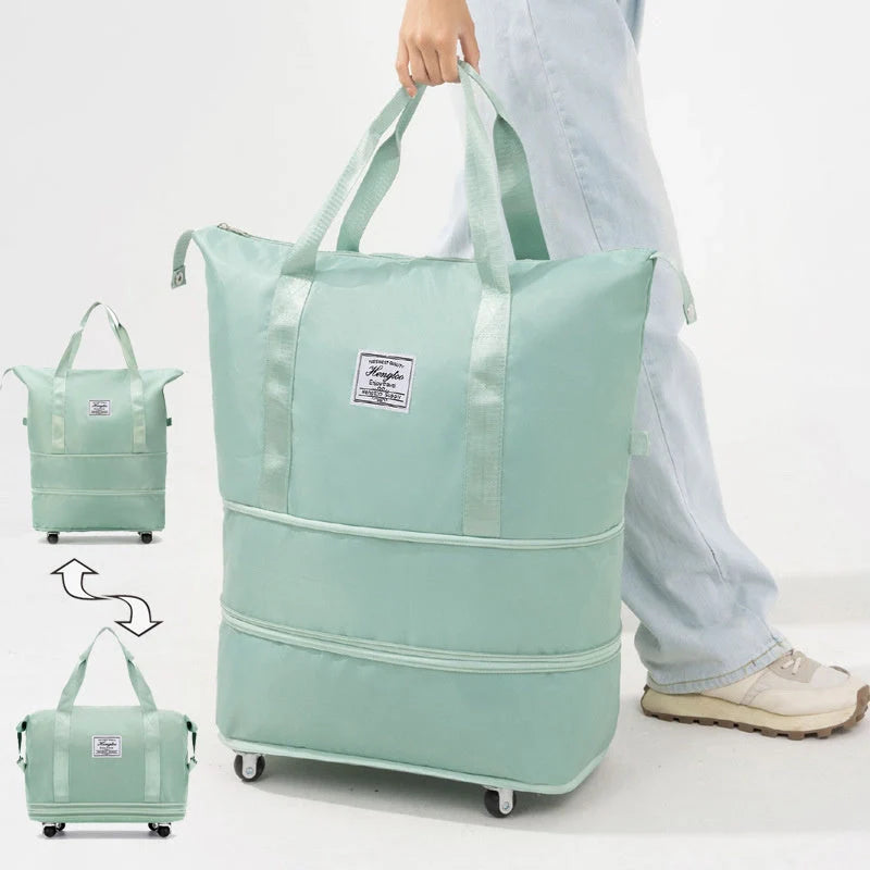 Universal Wheel Travel Bag with double-layer dry and wet separation in various colours