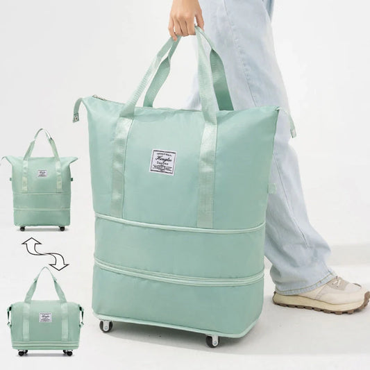 Universal Wheel Travel Bag with double-layer dry and wet separation in various colours