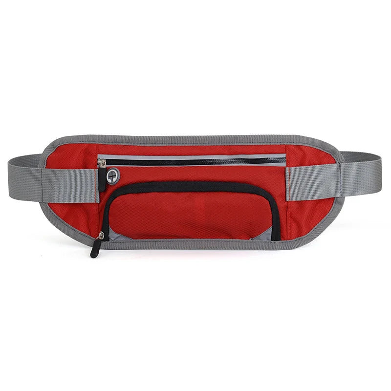 Multifunctional running waist bag sports belt in various colours, adjustable and waterproof