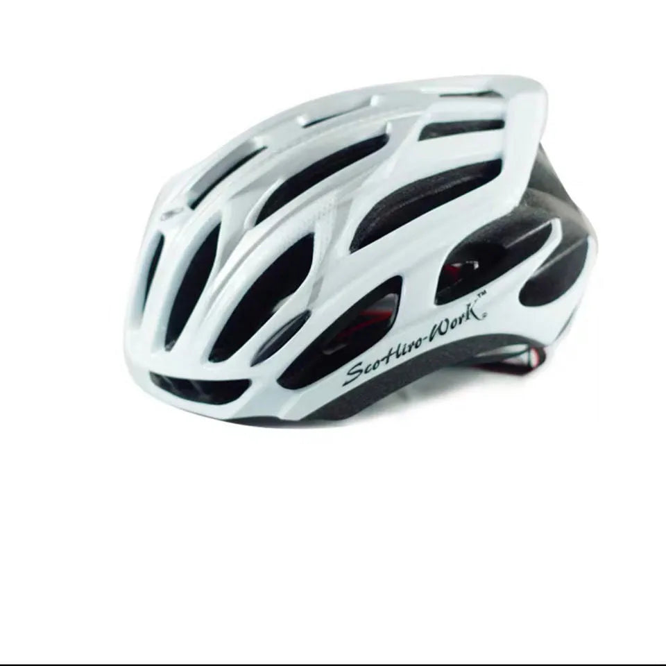 Bicycle helmet with one-piece moulding EPS PC shell 25 vents in fluorescent green