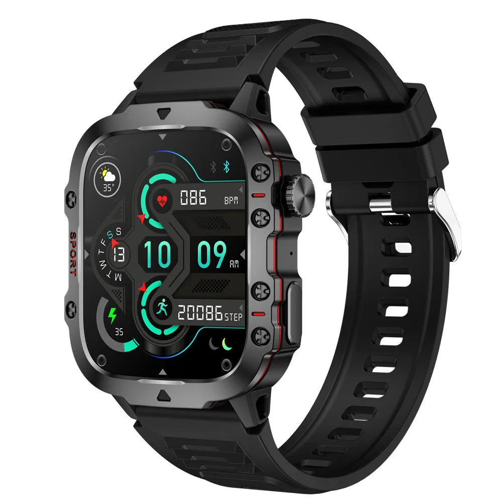 QX11 Smart Bluetooth Watch with TFT touch screen display showing health metrics