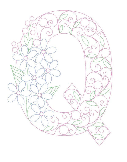 Paper Filigree Painting Kit - Letters for creative art projects