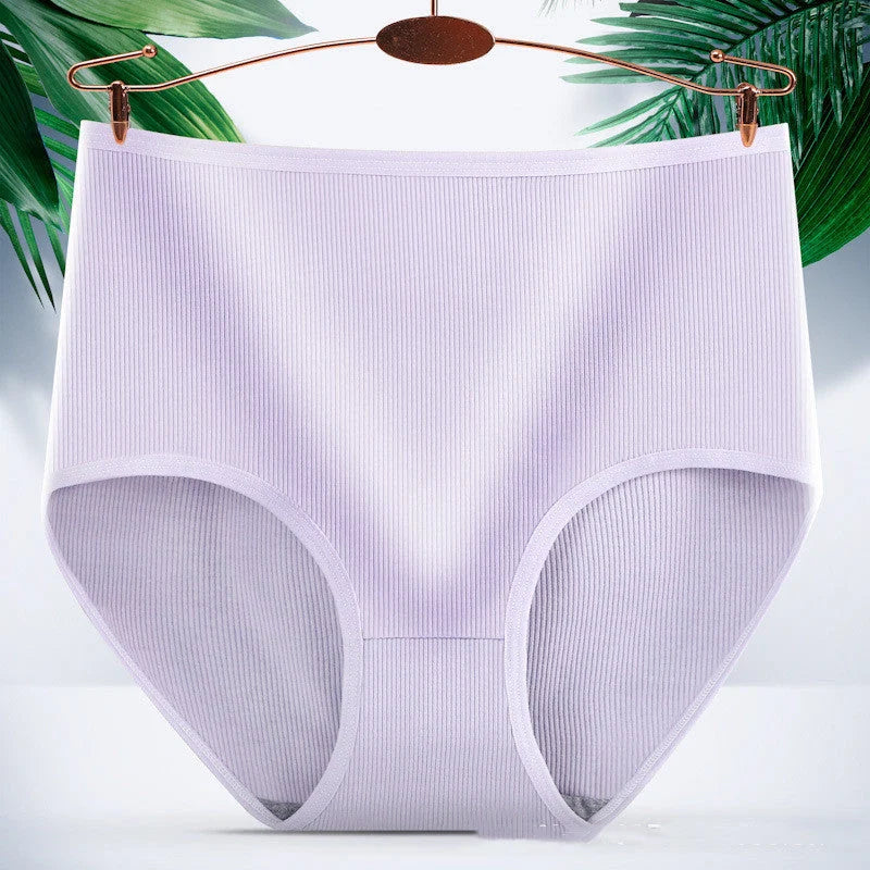 Women's high waist tummy tucking panties in milk silk, assorted colours