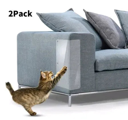 Cat claw protector pad, self-adhesive PVC, 47x15cm, for leather sofa furniture protection