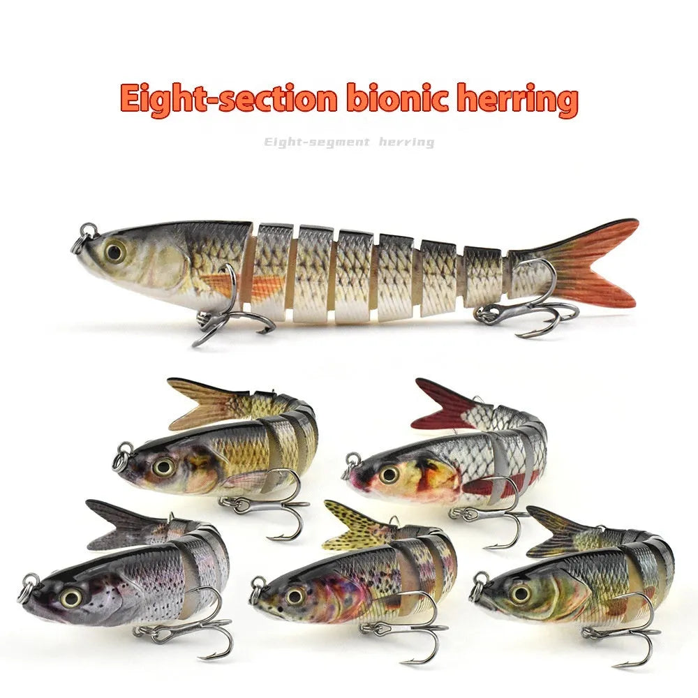 Large bionic hard plastic fishing bait measuring 133mm, shown in one of 11 available colour options.