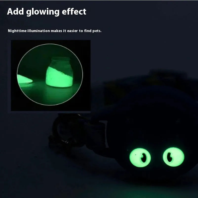 Silicone Apple AirTag protective case attached to an adjustable cat collar in light green.