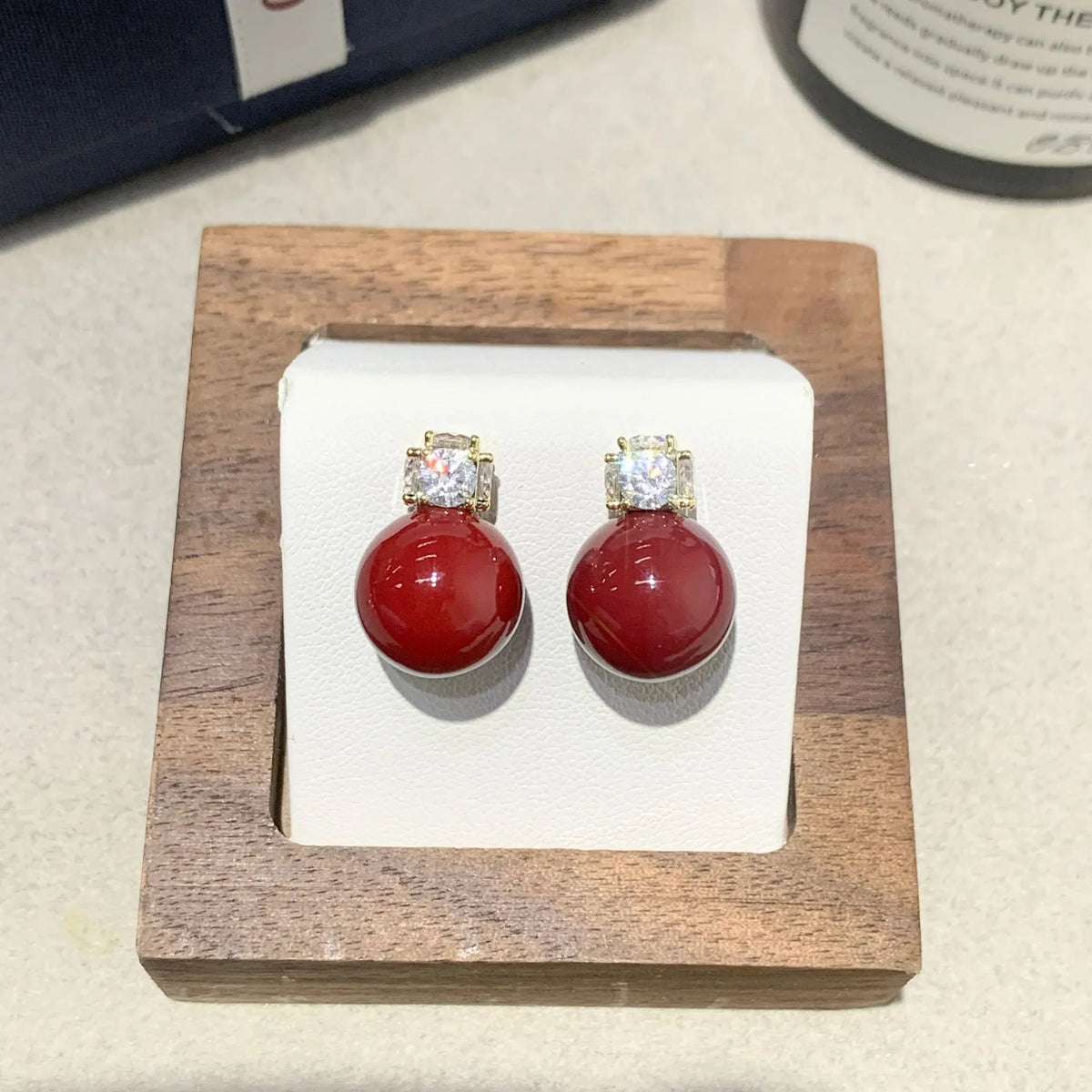 Simple zircon inlaid pearl earrings in three styles – pearl and zircon jewellery for women