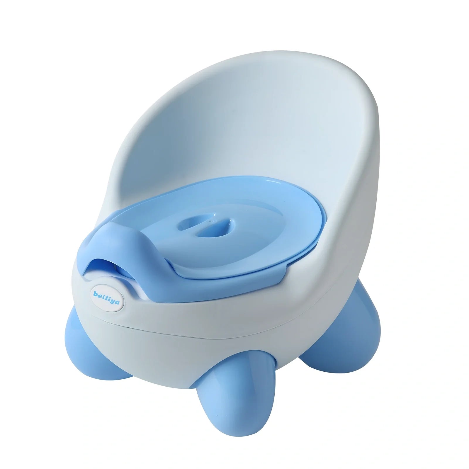 Dandan Children's Cartoon Toilet in blue, 30cm high PP potty with removable 500ml pot for toddler training