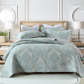 Pure cotton bedspread three-piece set with geometric pattern for 1.8 metre bed