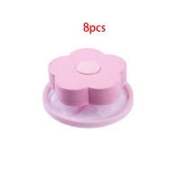 Float Filter for Washing Machine Hair Remover with flower design in various colours