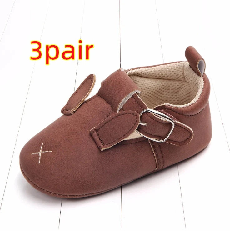 Cartoon animal baby shoes with non-slip soft bottom for spring and autumn wear