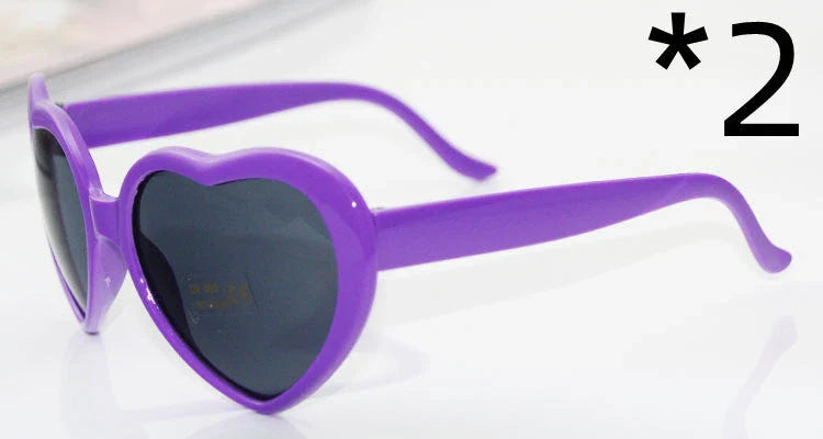 Night Lights Change Love Special Effects Glasses with heart-shaped light transformation