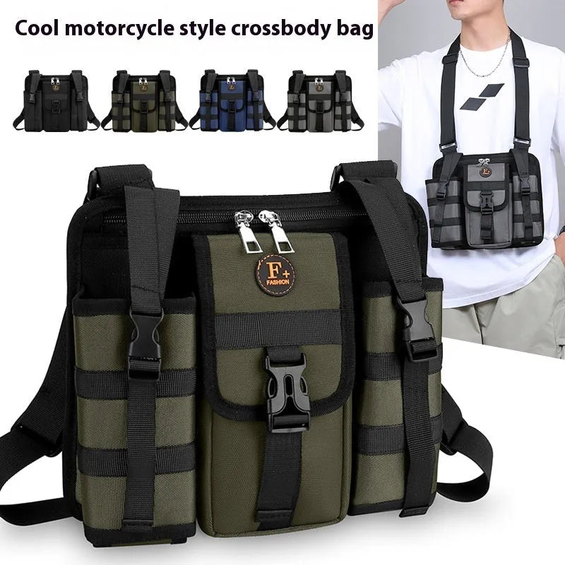 Oxford cloth leisure shoulder bag in four colours with waterproof lining