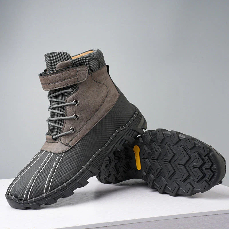 Warm and stylish fleece-lined winter boots in various colors and sizes, designed for cold-weather comfort and traction