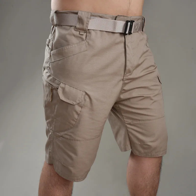 IX7 Tactical Shorts in cotton blend fabric shown in camouflage pattern colour.