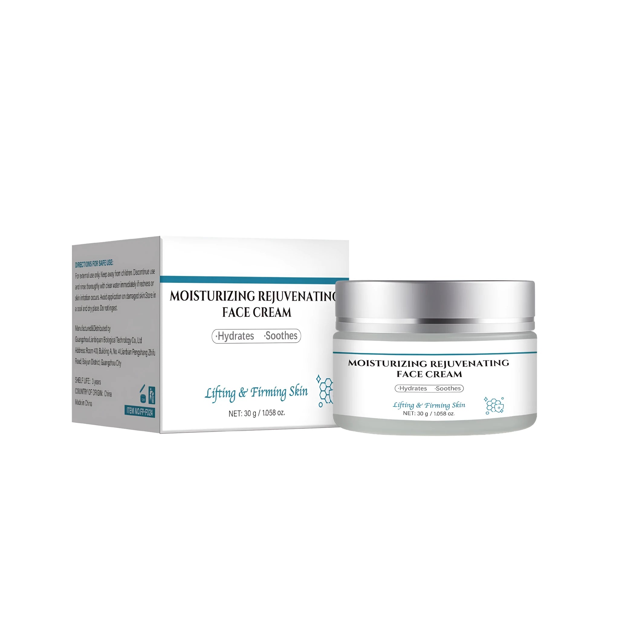 FP-F024 anti-aging cream 30g jar for facial skincare treatment