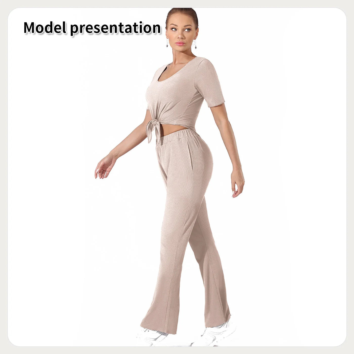 Dark green and coffee colour top and pants set, sizes S to 3XL