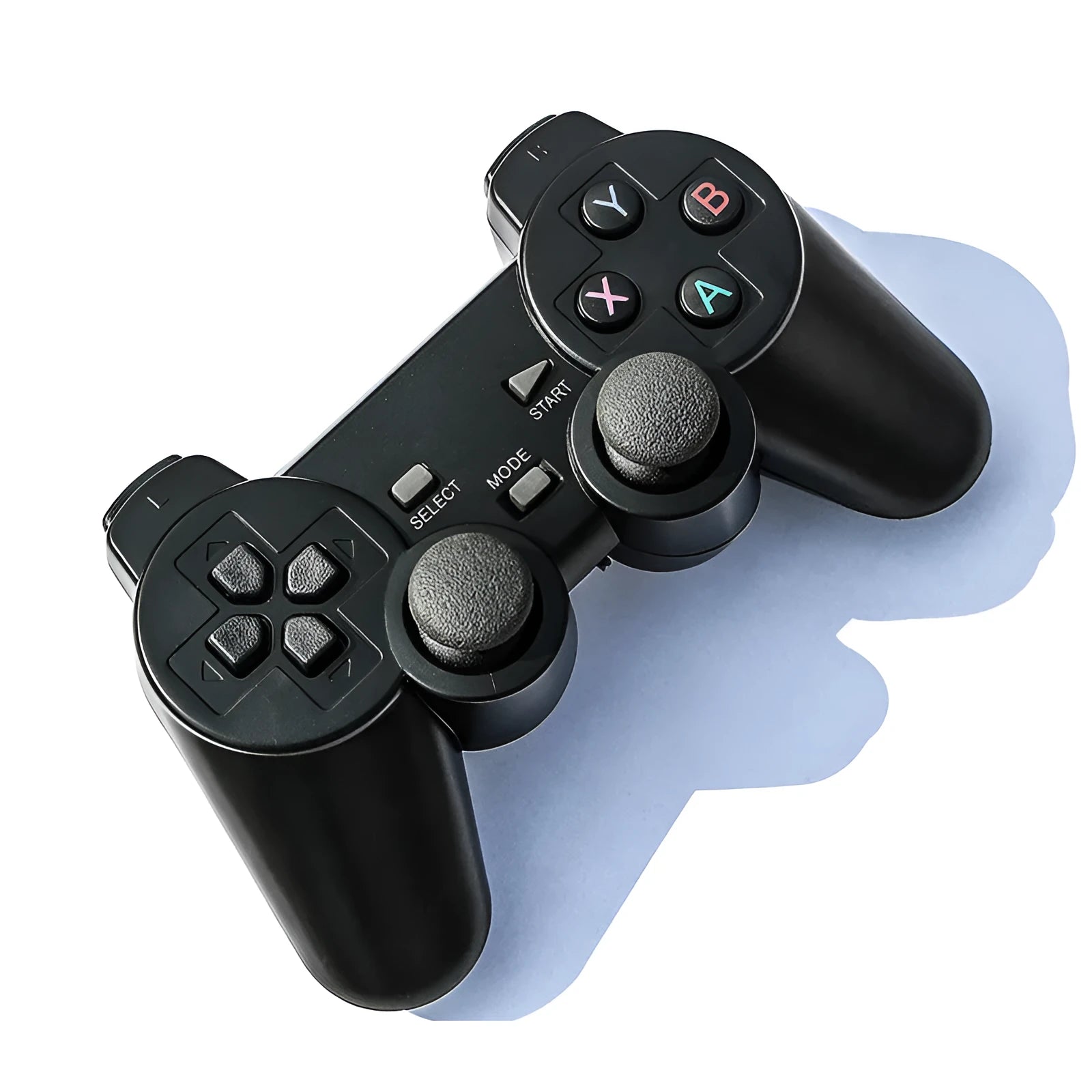 Classic Black wireless 2.4G gamepad with USB receiver for Android TV, PC, TV box and PS3 compatibility