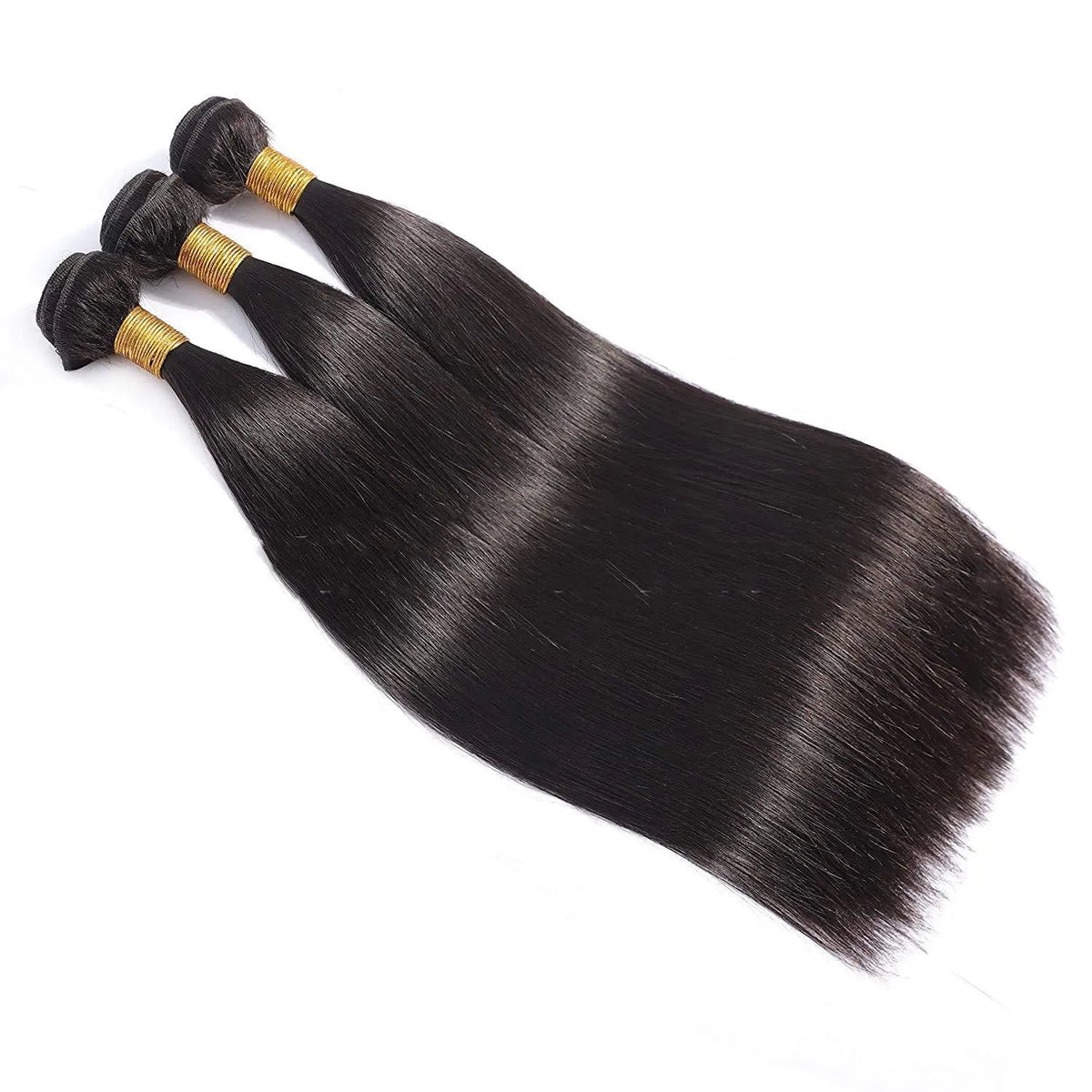 All hand-woven real human hair wig in black colour with long hair and Qi bangs style