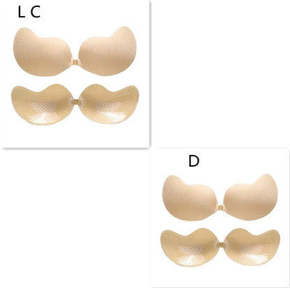 Invisible Lift Push-Up Bra in black and skin tone colors, designed for backless, strapless, and low-cut outfits