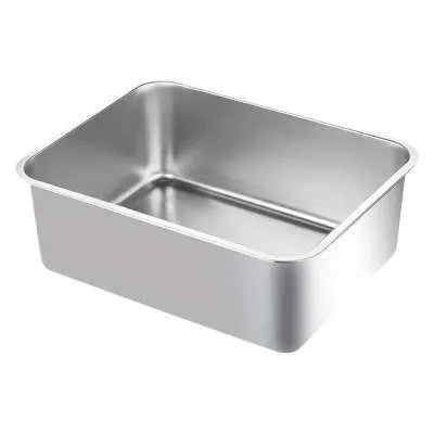 Large stainless steel cat litter box 60x40x20cm with anti-wear and anti-corrosion finish