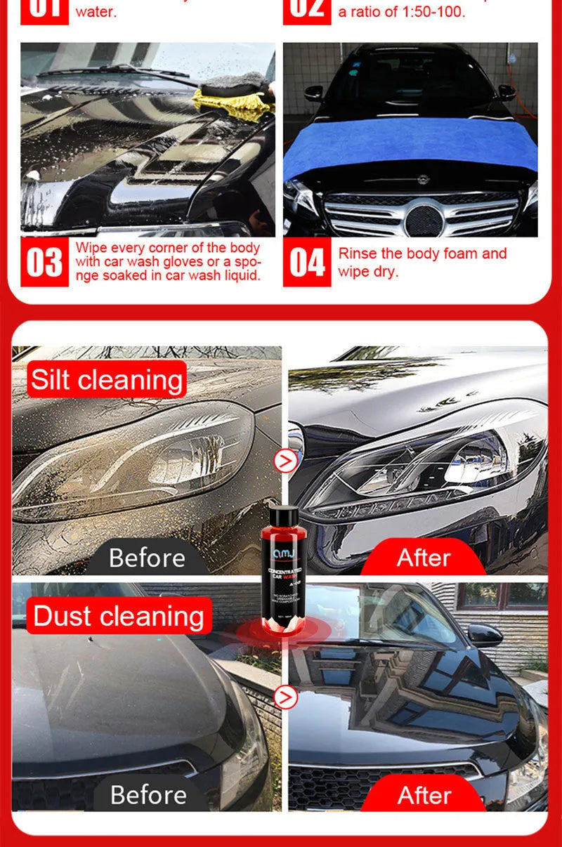 100 ml bottle of concentrated car paint decontamination and polishing high foam cleaner.