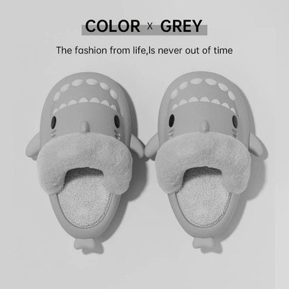 Winter Shark Slippers with detachable warm fuzzy lining in various colours