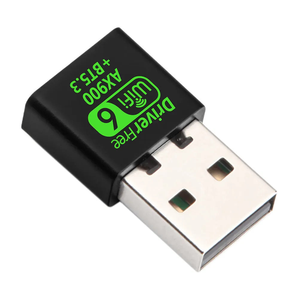 AX900M black USB WiFi6 wireless network card receiver for Windows 10 11 laptop desktop