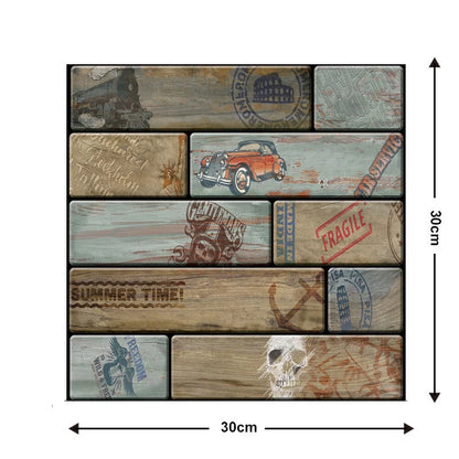 Waterproof brick wallpaper sticker for kitchen and bathroom decor