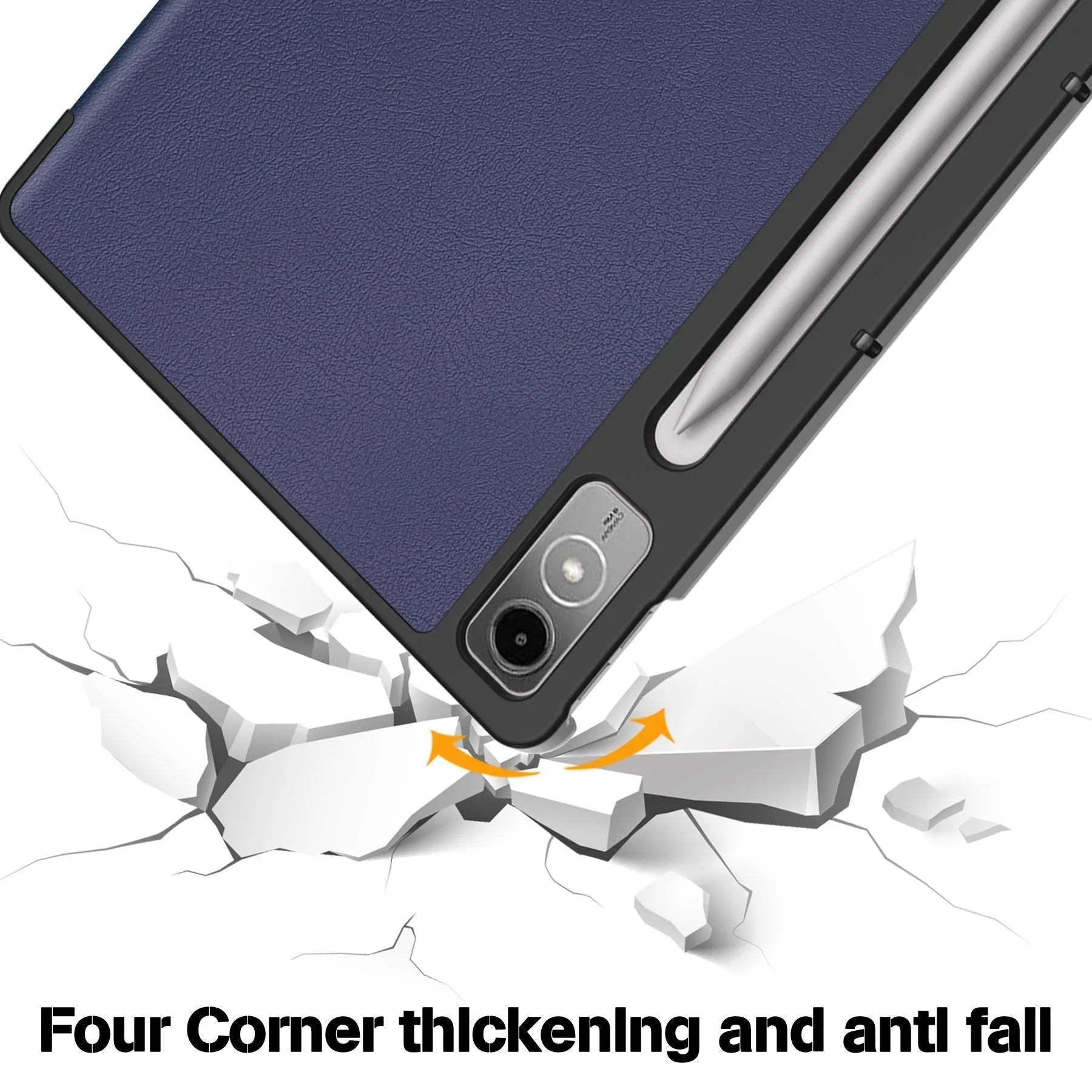 Lenovo Tab P12 12.7-inch tablet protective case with foldable stand in multiple colour options