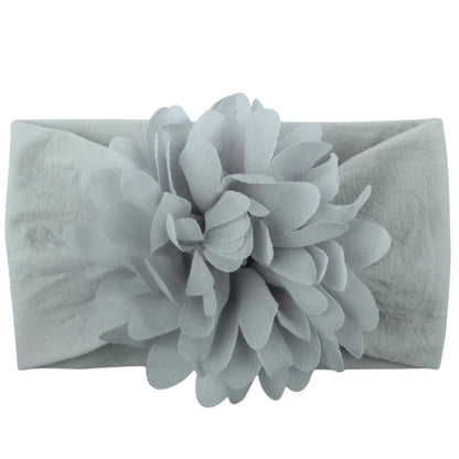 Handmade chiffon flower headband for babies in various colours