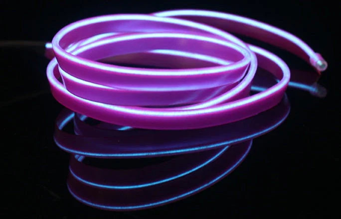 Vibrant, flexible LED strip lights in various colors for neon party decoration, bicycle accents, and customizable illumination