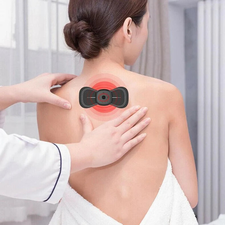 Shoulder and cervical spine massager with wireless remote control featuring five massage techniques including Shiatsu and kneading for targeted muscle relief across neck, back, and legs